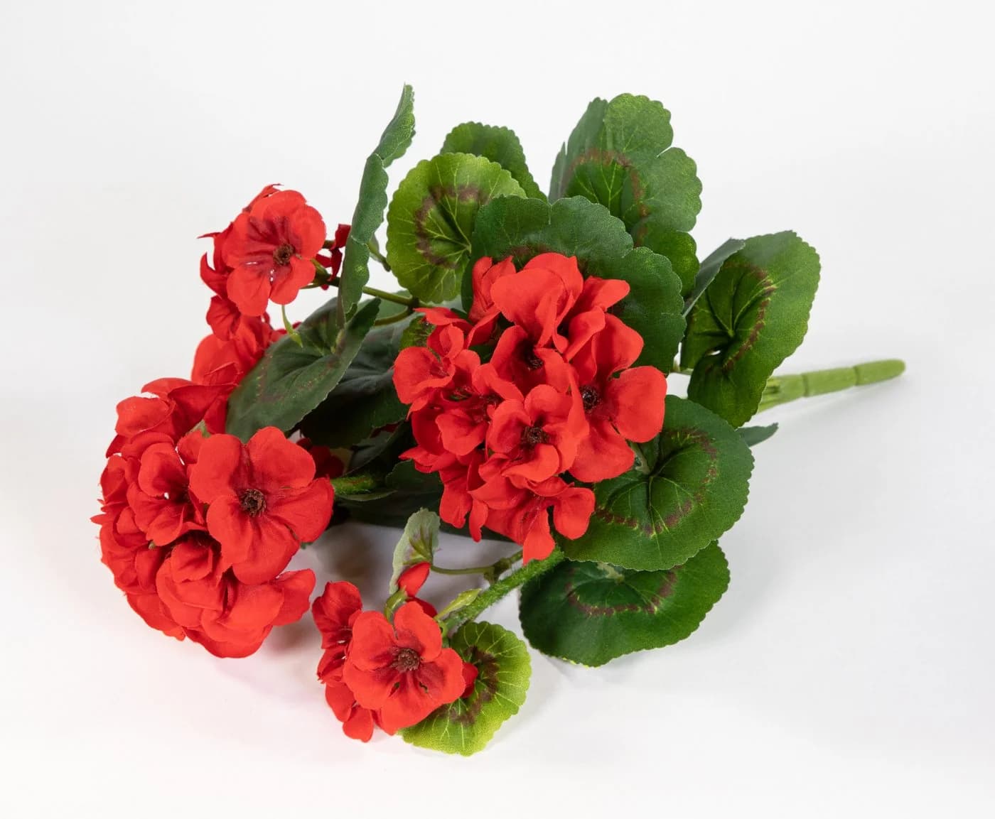 Kunstblume Geranie 32cm LM Kunstpflanzen künstliche Blumen Pflanzen Pelargonium, Seidenblumen Roß - Bild 5
