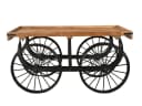 massivum Konsolentisch Marktwagen Braun Mangoholz Bild 5