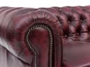 massivum Chesterfield-Sofa 3-Sitzer Echtleder antik-rot Bild 1