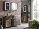 massivum Waschbeckenunterschrank Pinetown Metall-Holz Mix Bild 1