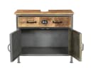 massivum Waschbeckenunterschrank Pinetown Metall-Holz Mix Bild 3