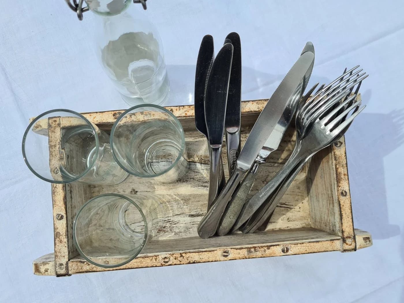 massivum Wanddekoobjekt Dekokiste Ziegelform Weiß - Bild 5