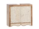 massivum Waschbeckenunterschrank Delhi Mangoholz braun Bild 2