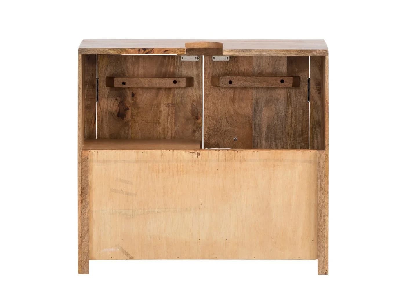 massivum Waschbeckenunterschrank Delhi Mangoholz braun - Bild 5