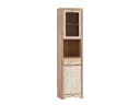 massivum Hochschrank Delhi Badschrank Braun Massivholz Bild 2
