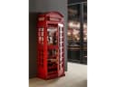 massivum Vitrine Barschrank Telefonzelle Rot Mango Holz Bild 1