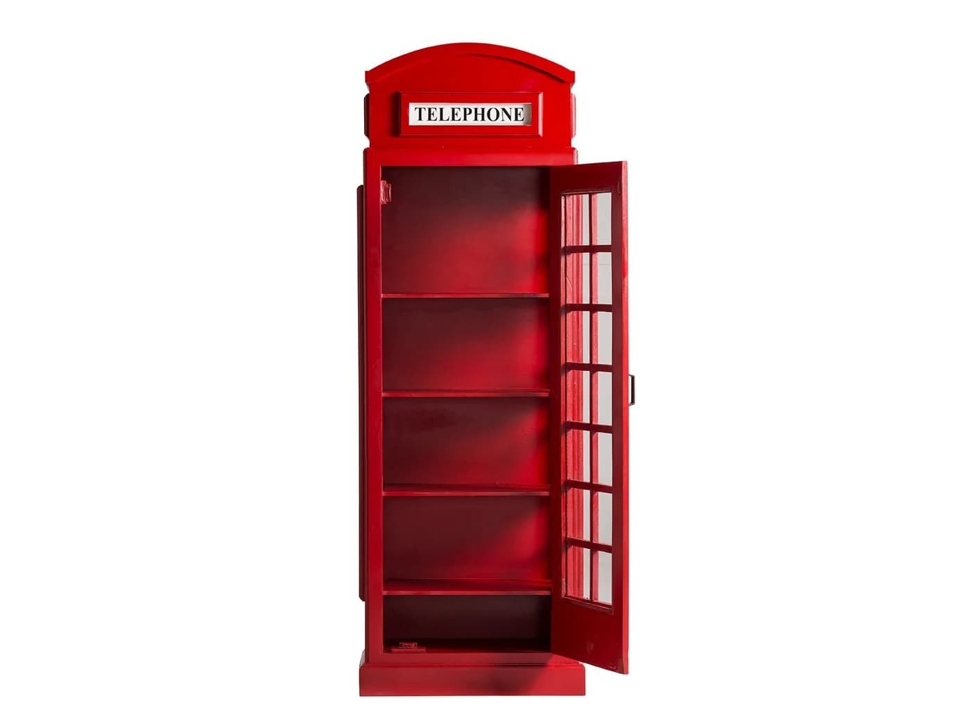 massivum Bücherregal Telefonzelle Rot London Design Vitrine Glasschrank - Bild 4
