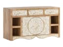 massivum Waschtisch Delhi 130cm Echtholz Badezimmer Schrank Bild 2