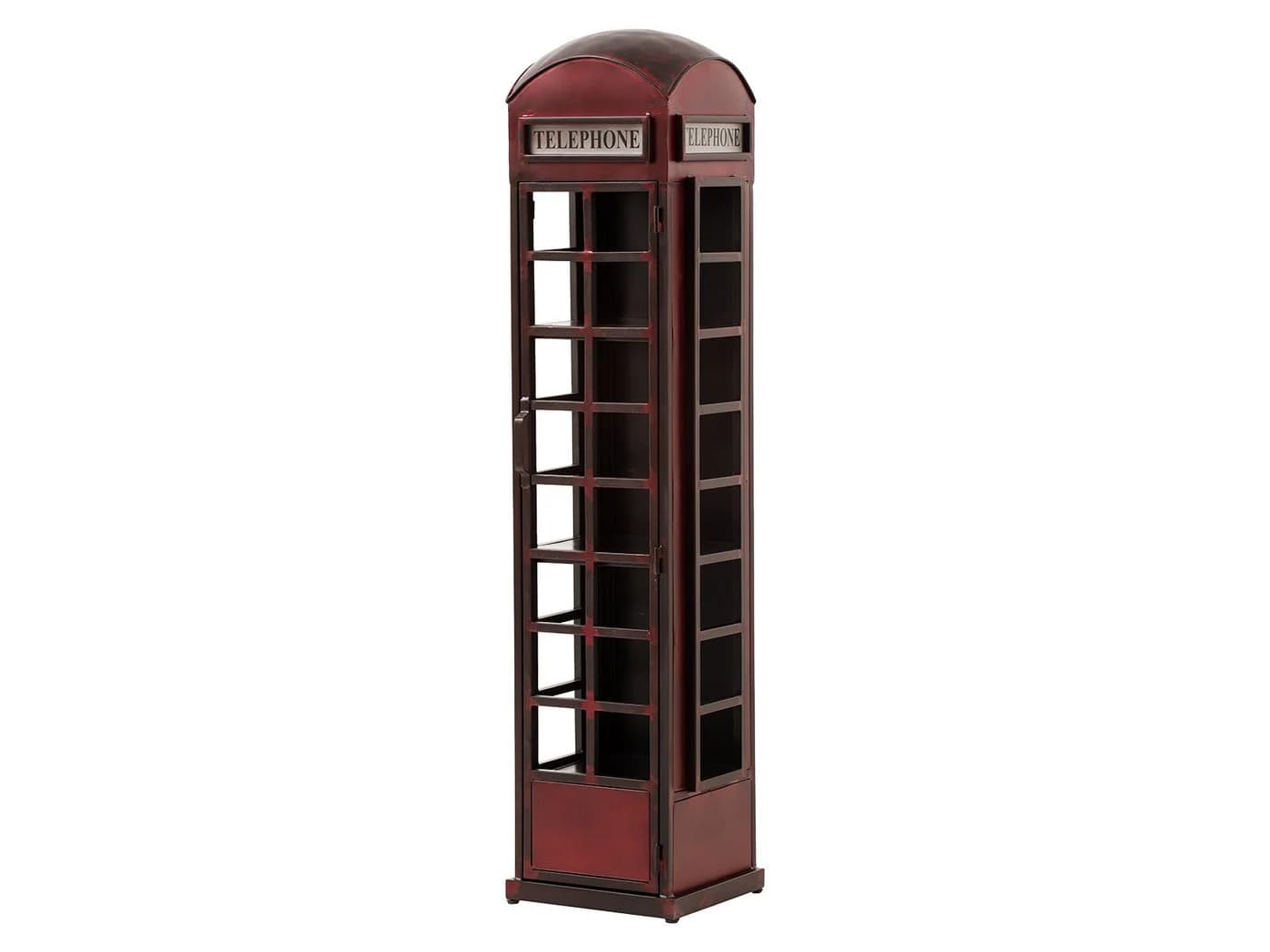massivum Hochschrank Telefonzelle Metall Rot - Bild 2