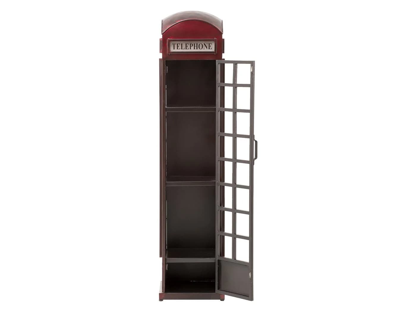 massivum Hochschrank Telefonzelle Metall Rot - Bild 4