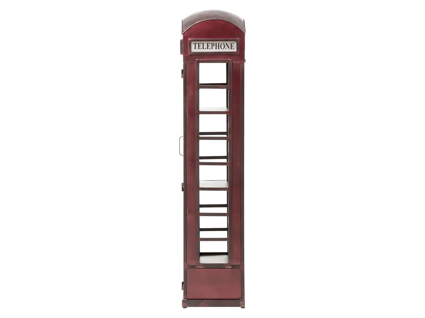 massivum Hochschrank Telefonzelle Metall Rot - Bild 5