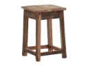 Hocker Chalet-Stil aus Altholz, braun Bild 2