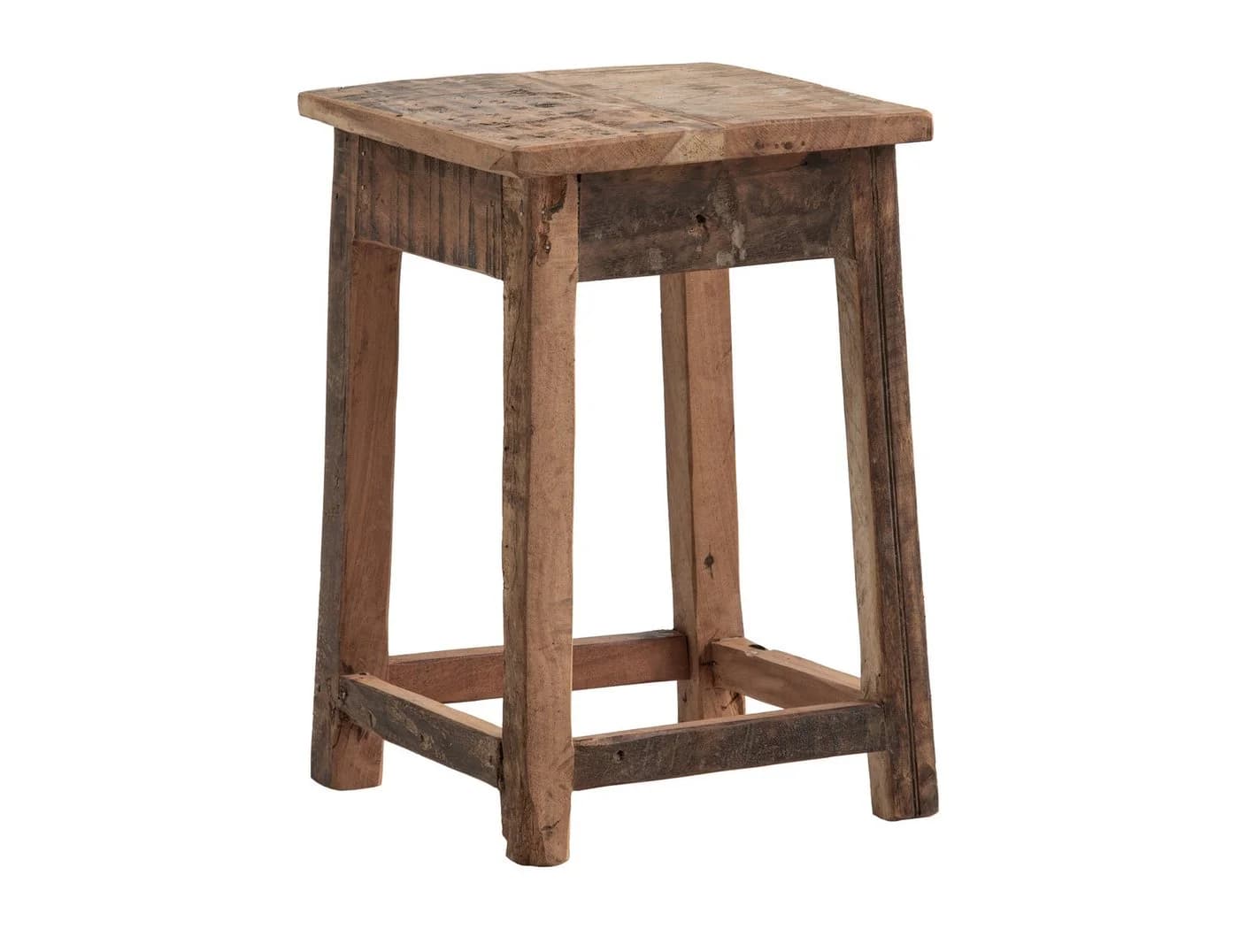 Hocker Chalet-Stil aus Altholz, braun - Bild 2