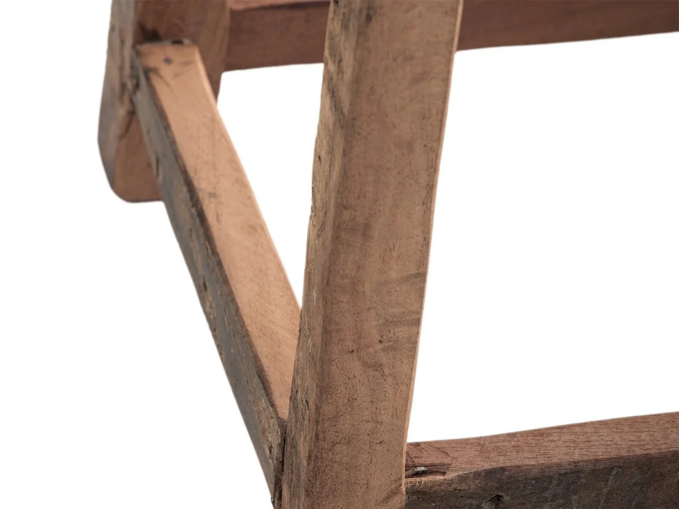 Hocker Chalet-Stil aus Altholz, braun - Bild 4