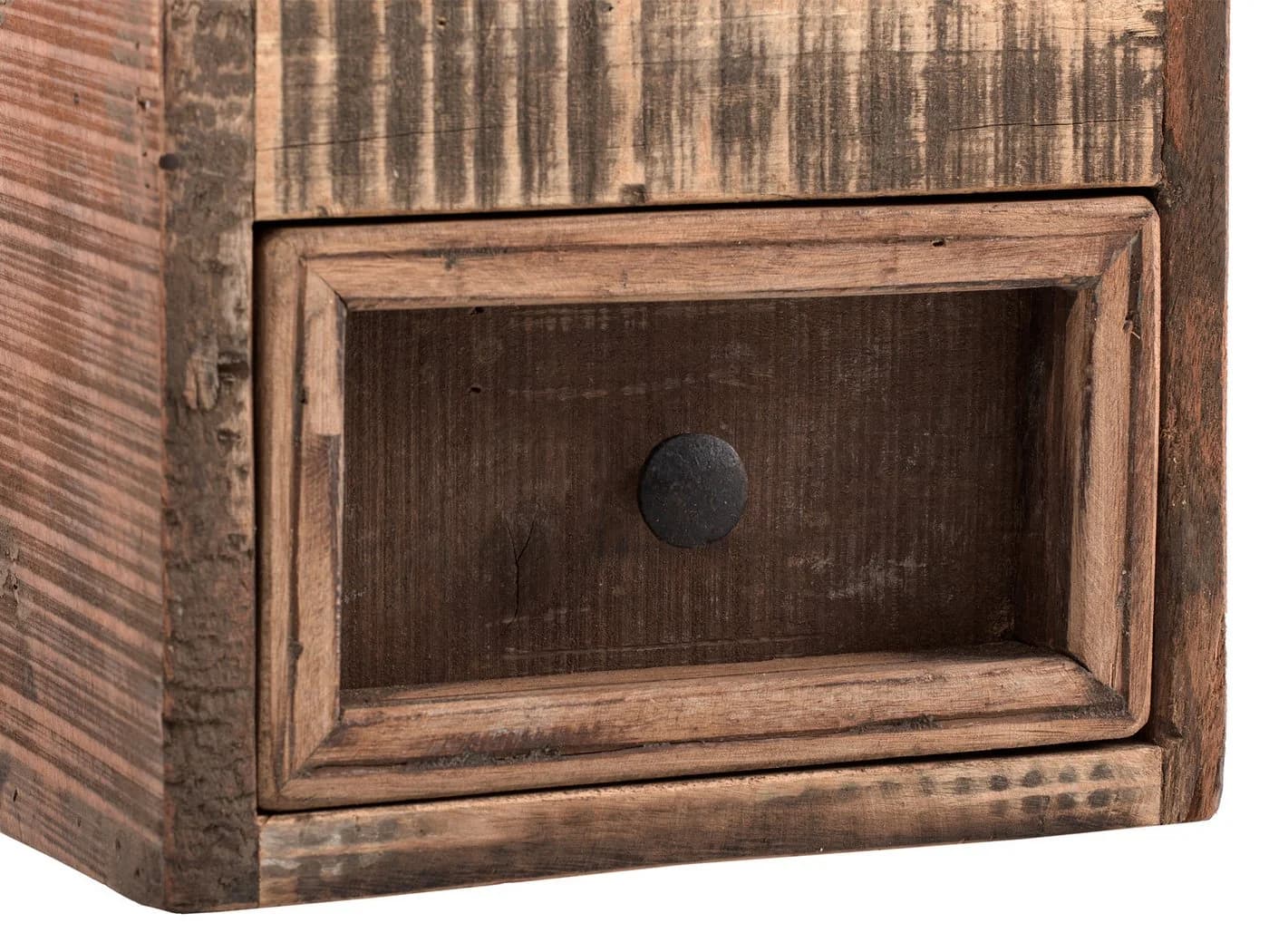 massivum Hochschrank Sumatra Badkommode Altholz rustikal braun - Bild 4