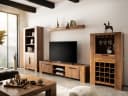 massivum Couchtisch Osbon 90x90 Massivholz Sofatisch Braun Bild 1