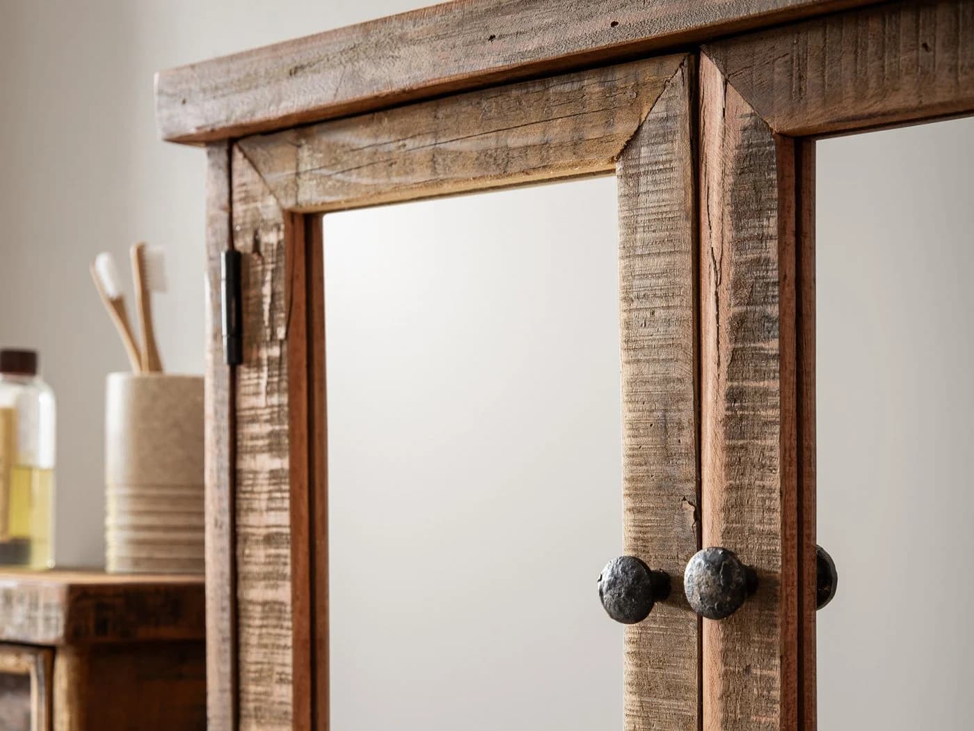 massivum Badezimmer-Set Sumatra Altholz Rustikal Braun - Bild 5