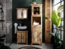 massivum Hochschrank Santa Cruz Badschrank Massivholz Braun Bild 1