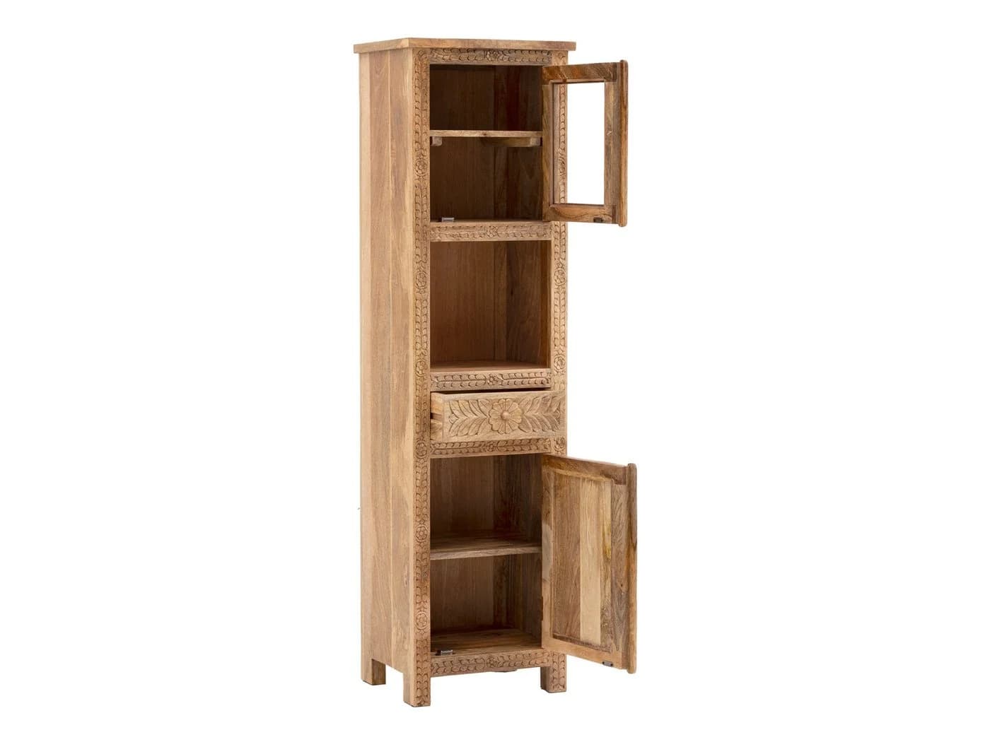 massivum Hochschrank Santa Cruz Badschrank Massivholz Braun - Bild 3