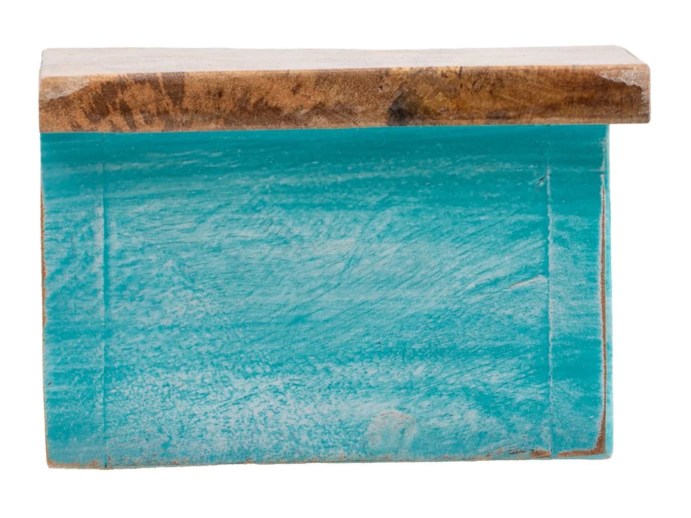 massivum Wandboard Santa Cruz 23 cm Blau Mango Massivholz