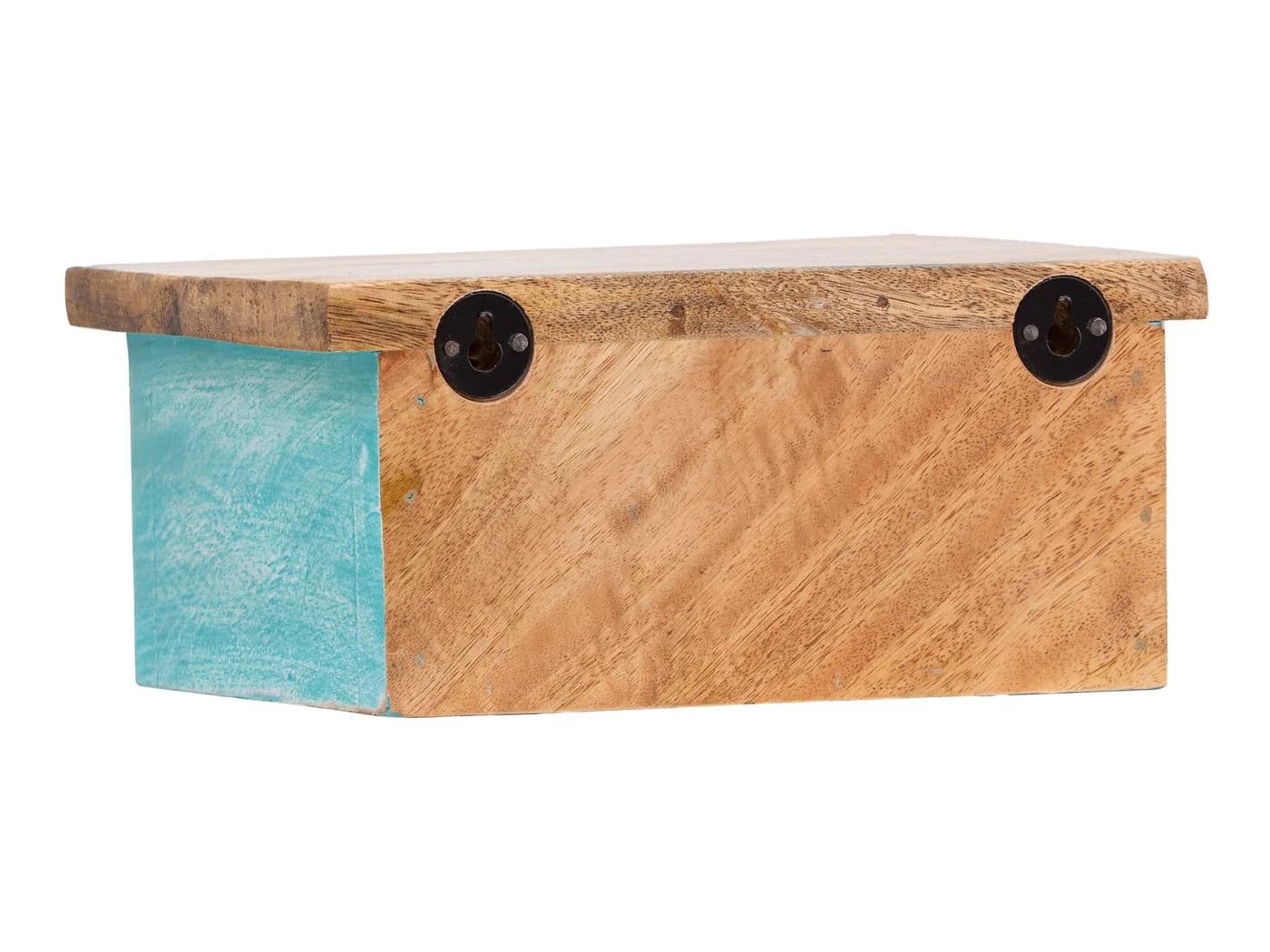 massivum Wandboard Santa Cruz 23 cm Blau Mango Massivholz - Bild 3