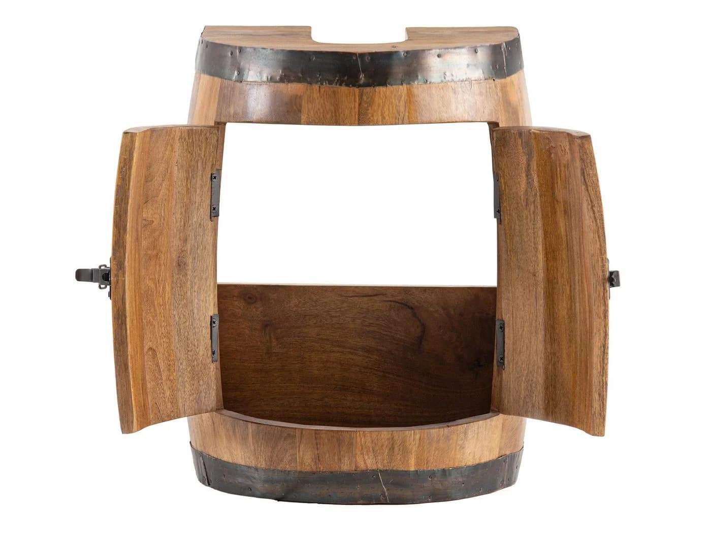 massivum Weinregal Waschbeckenunterschrank Barrel Braun - Bild 3
