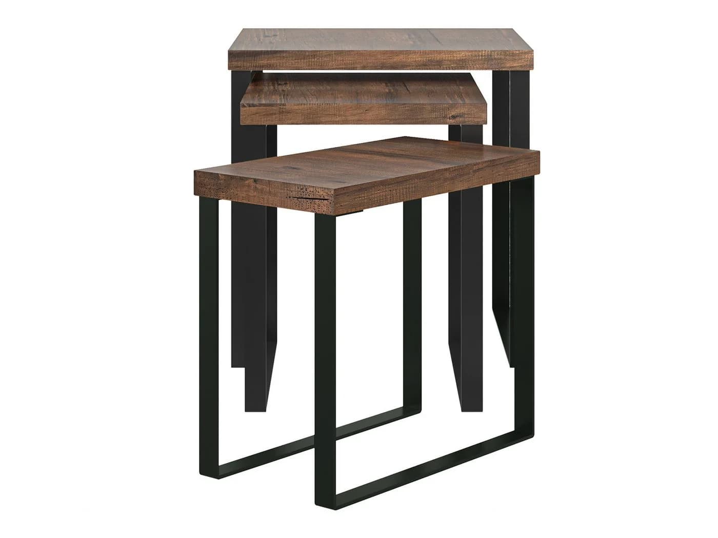 massivum Couchtisch 3er Set Sydney Pinie rustikal braun - Bild 5