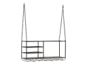 massivum Hängeregal Deckenregal Aro 100x46x30 cm braun Bild 5