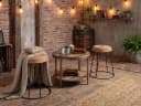 massivum Sitzhocker Corkano Korkendesign Braun Bild 1
