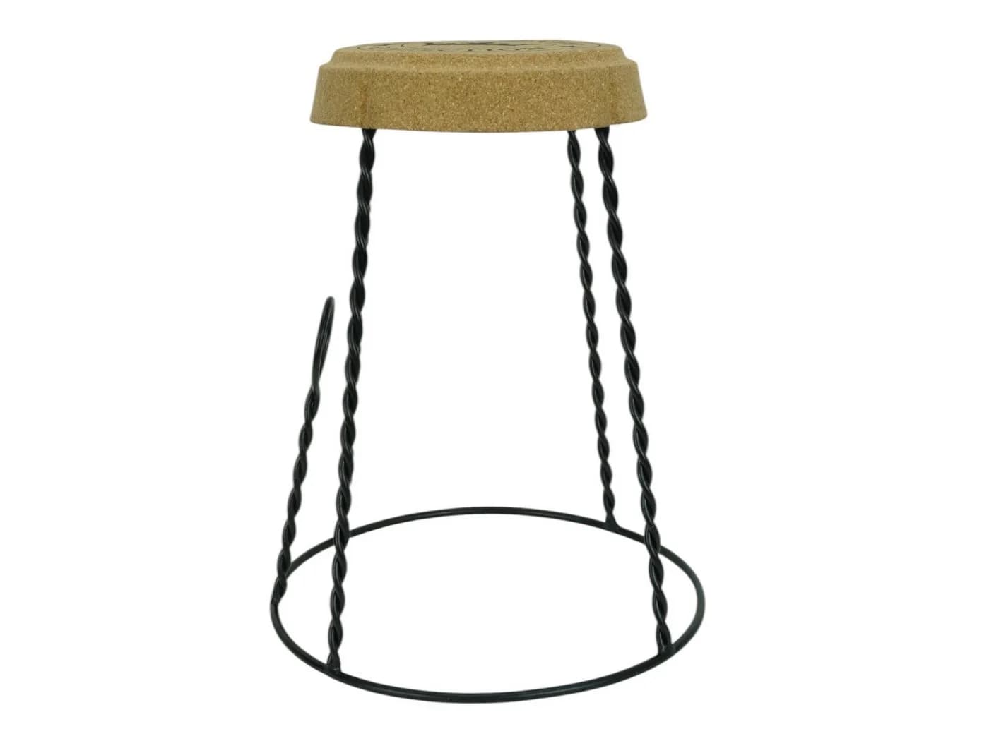 massivum Sitzhocker Corkano Korkendesign Braun - Bild 3