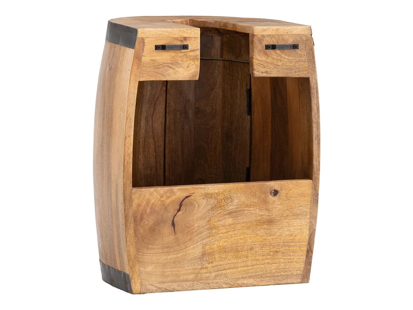 massivum Weinregal Badset Barrel 3-teilig Braun Holz - Bild 5