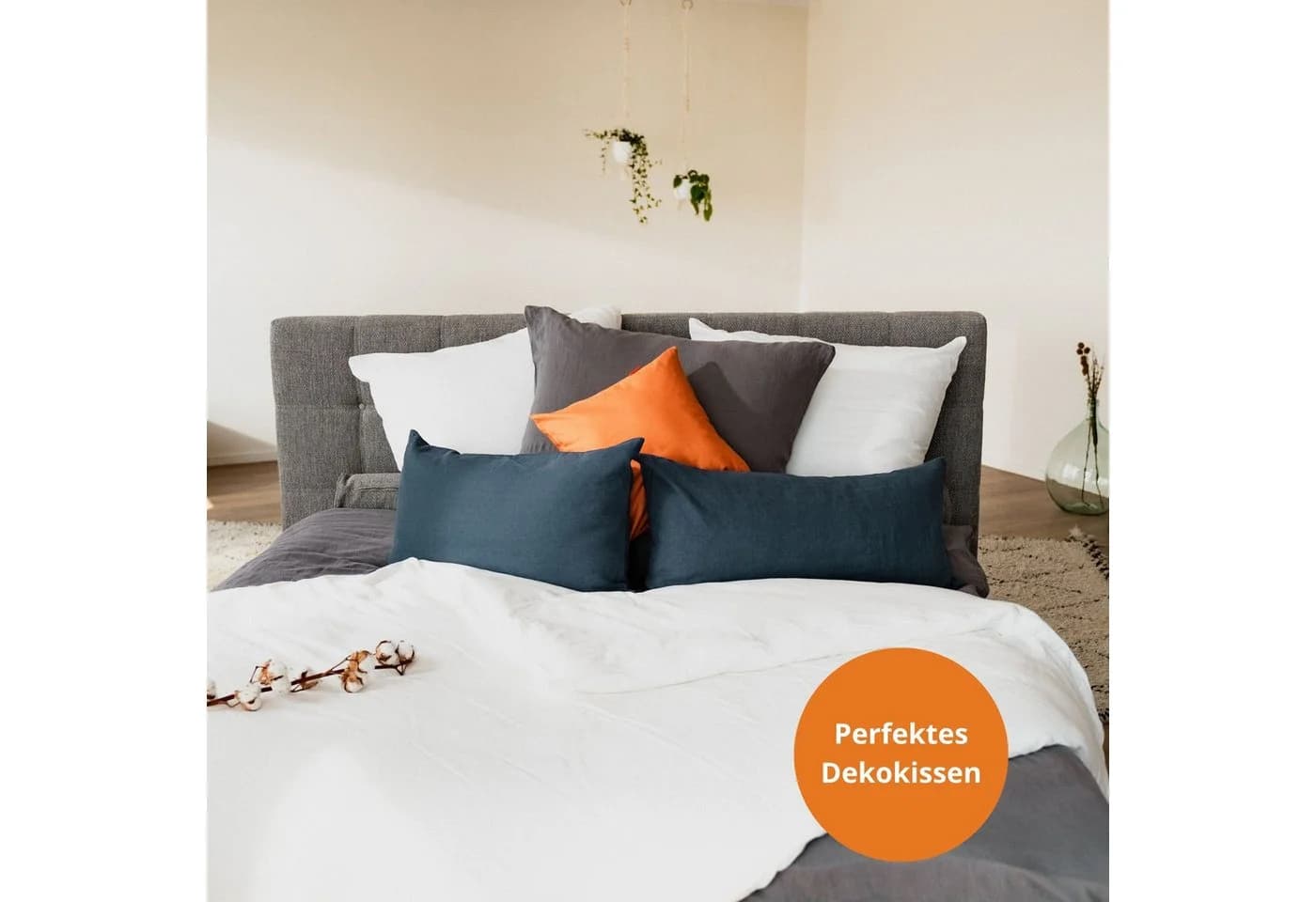 sleepling Federkissen Inlet 100% Federn Baumwolle Weiss