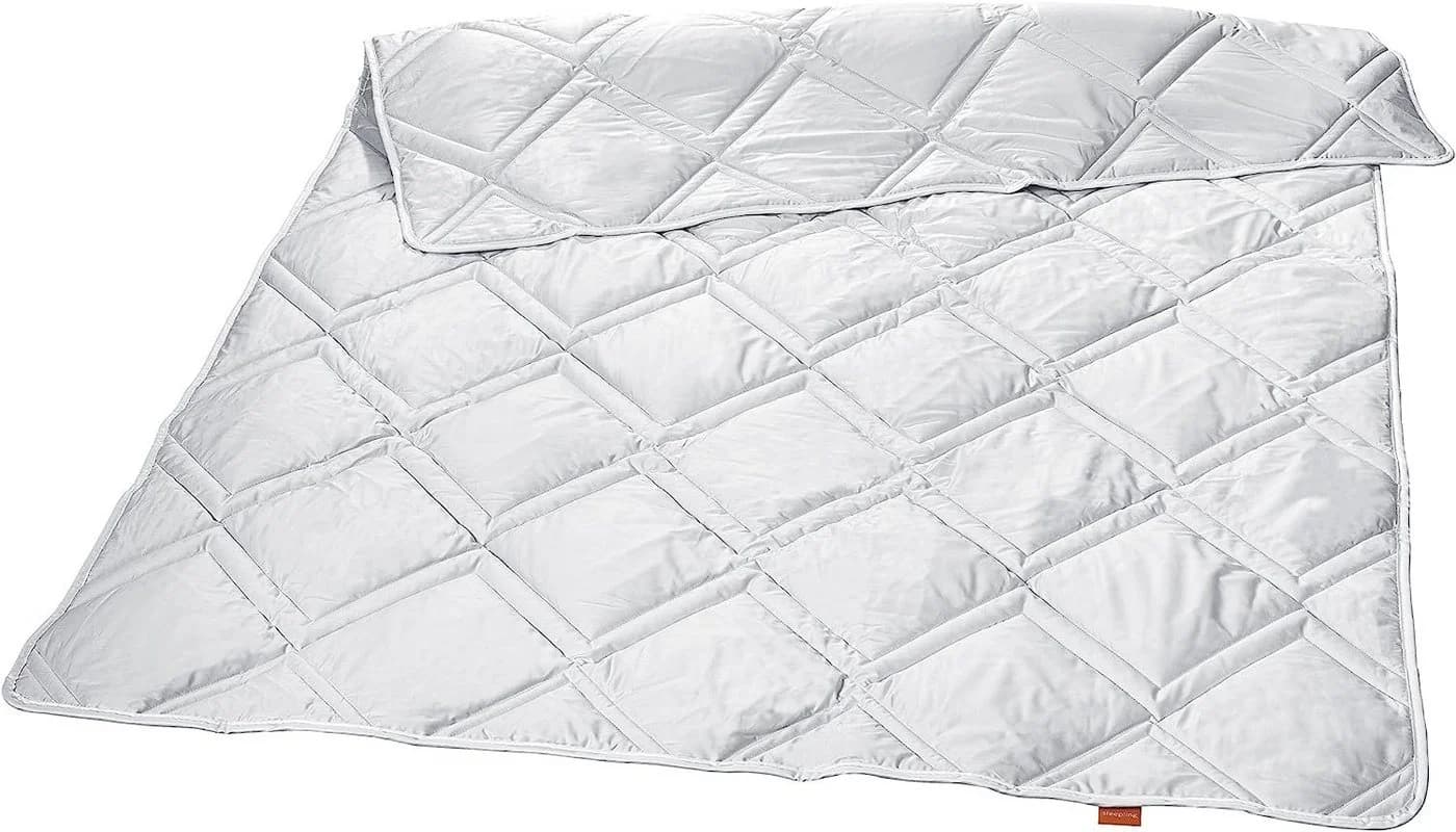sleepling Kamelhaarbettdecke 100% Baumwolle Mako-Satin Diamantsteppung - Bild 2