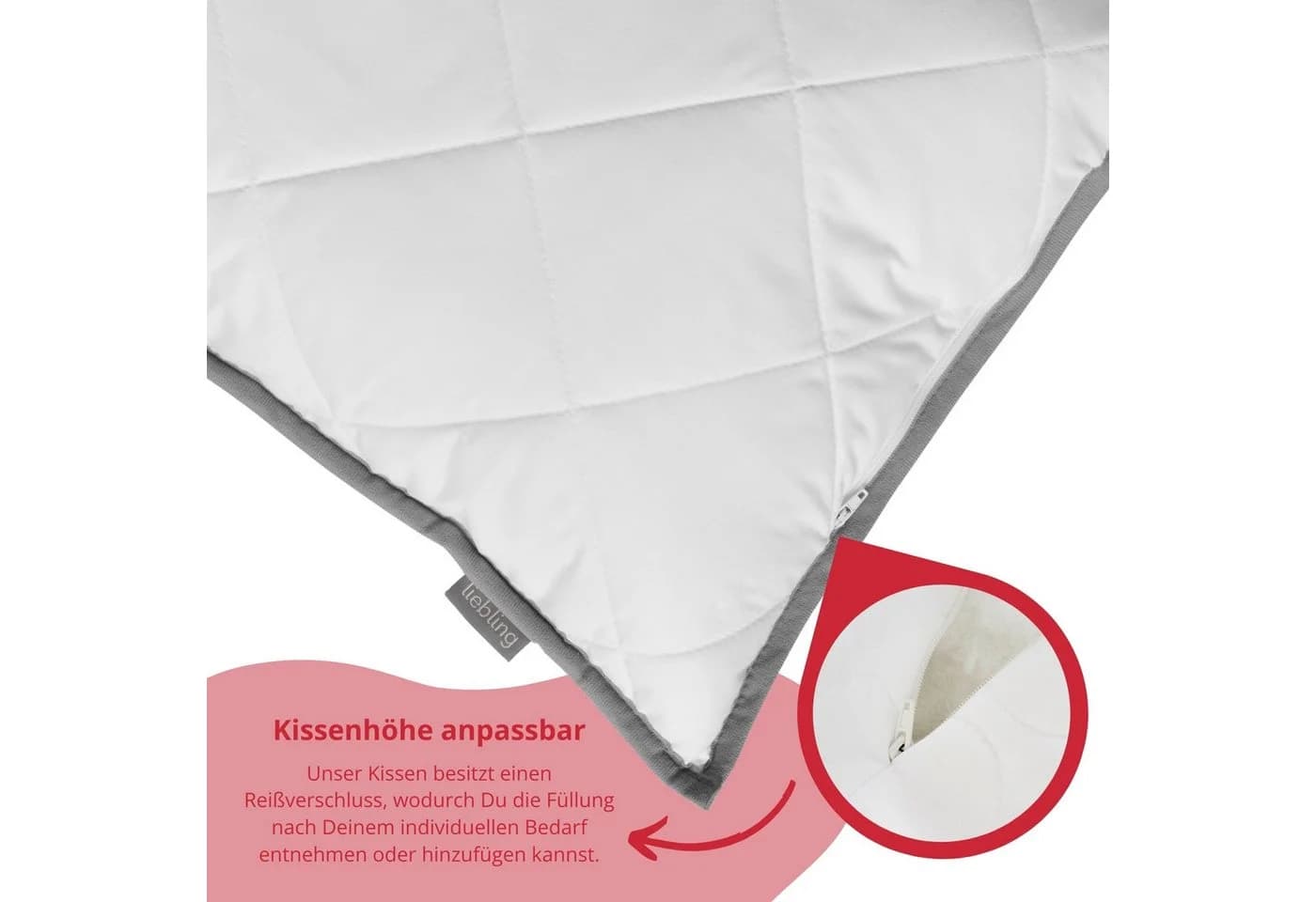 liebling Kopfkissen Top Cool Gewebe Polyester Hohlfaser - Bild 4
