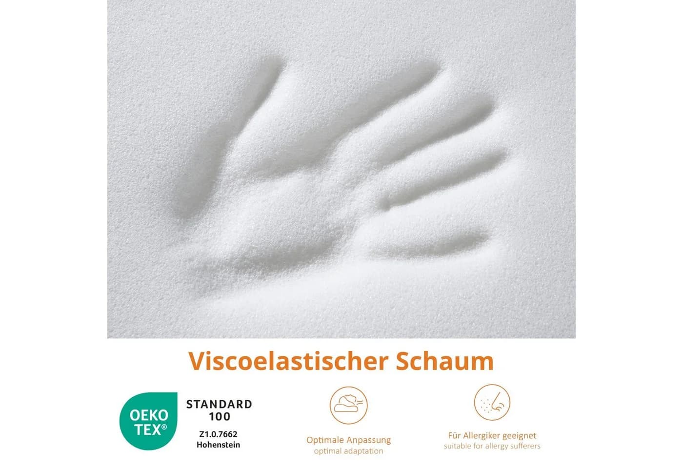 sleepling Nackenstützkissen Orthopädisches Reise- und Nackenstützkissen Viskoelastischer Schaum - Bild 4