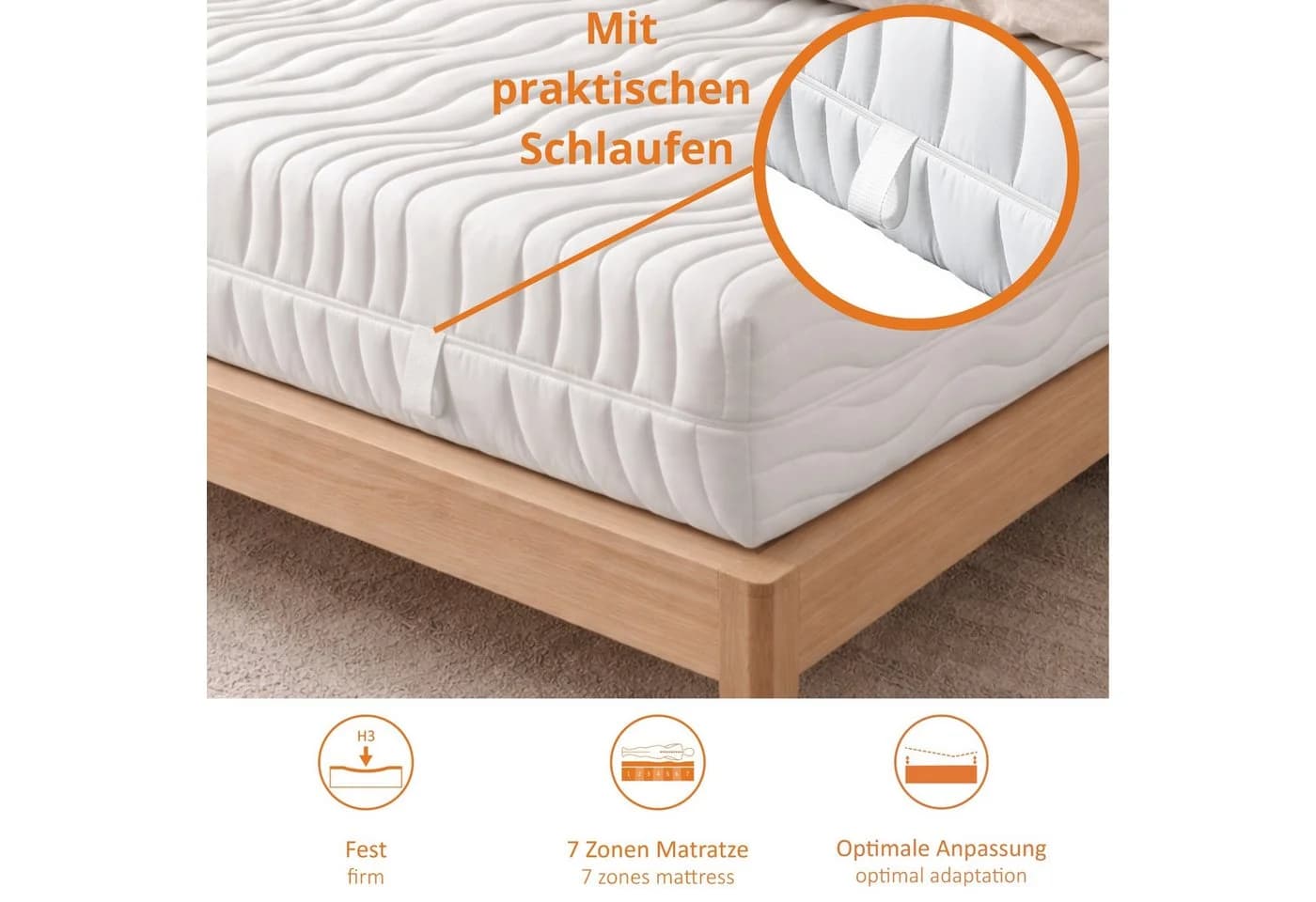 sleepling Taschenfederkernmatratze Innovation 320 25 cm hoch 7-Zonen - Bild 3