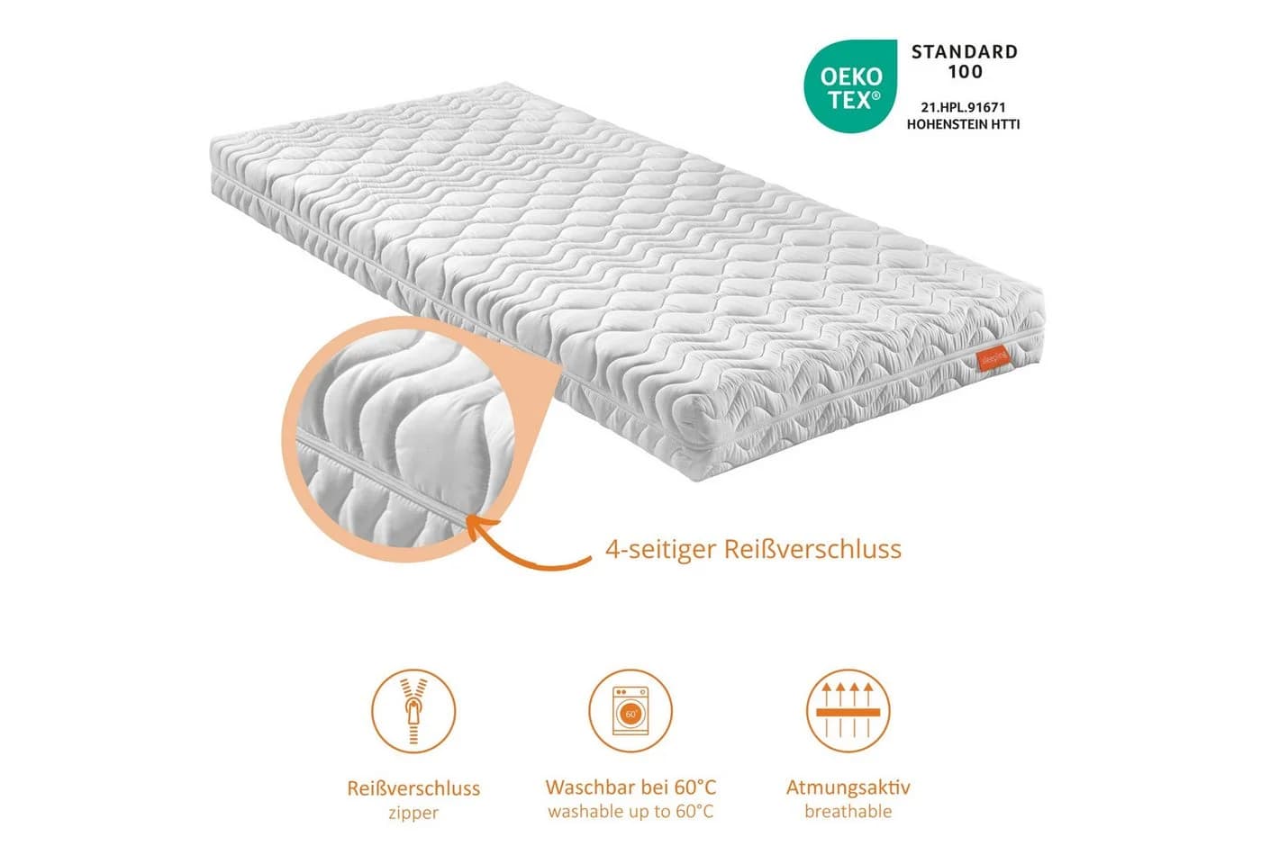 sleepling Kaltschaummatratze Bodyprotect 500 Duo Wendematratze Duo-Härtegrad