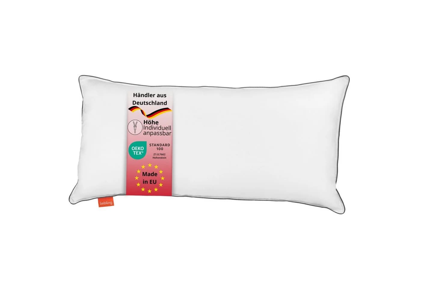 liebling Kopfkissen höhenverstellbar 40x80 cm Baumwolle Polyester - Bild 2