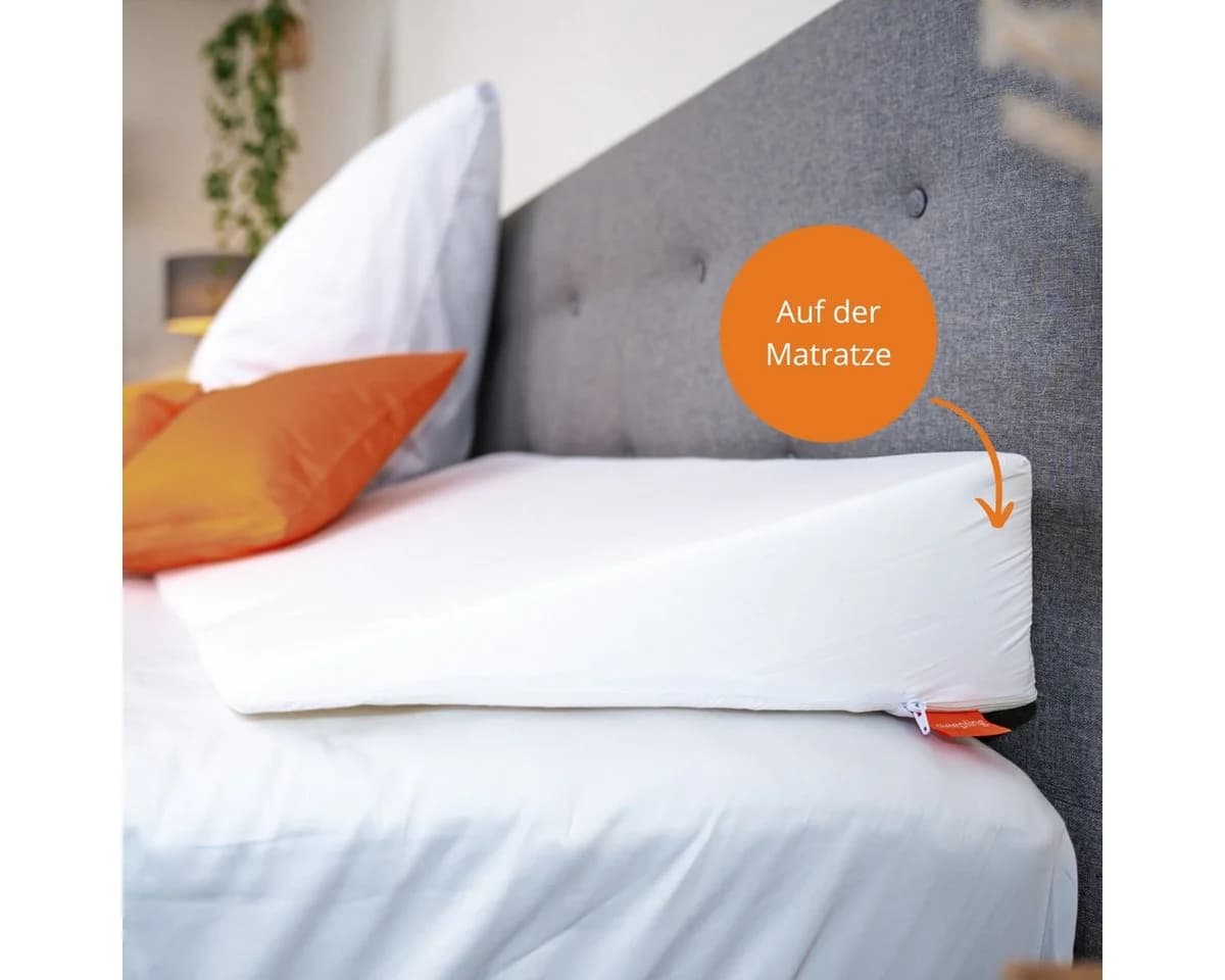 Matratzenkeil und Bücherkissen sleepling, formstabil, atmungsaktiv, druckentlastend, Bezug aus 100% Polyester - Bild 4