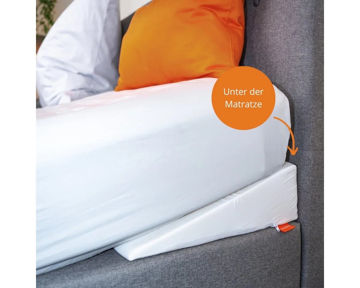 Matratzenkeil und Bücherkissen sleepling, formstabil, atmungsaktiv, druckentlastend, Bezug aus 100% Polyester - Bild 5
