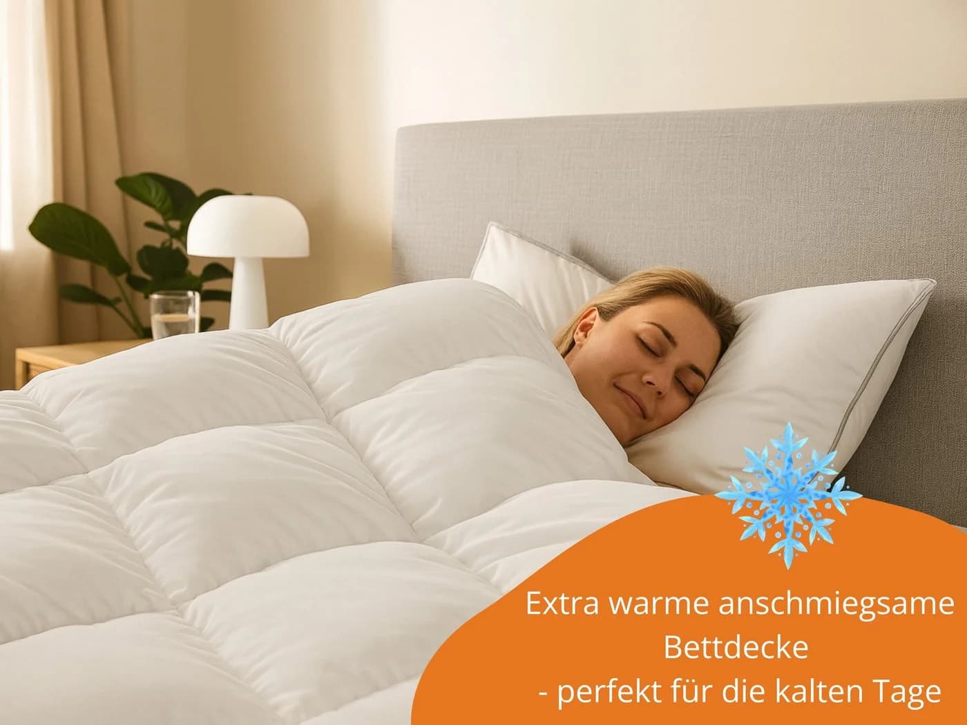 sleepling Daunenbettdecke Komfort Weiß 90% Daunen 10% Federn - Bild 3