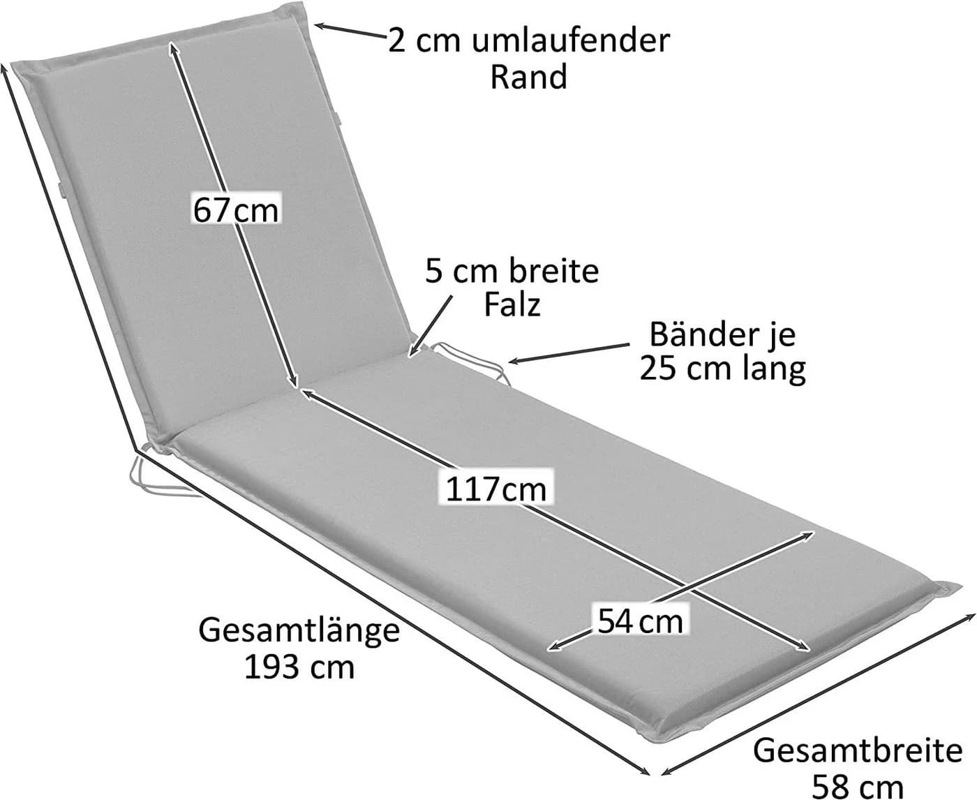 sleepling Liegenauflage Komfortschaum Silber mit Eckbändern - Bild 4