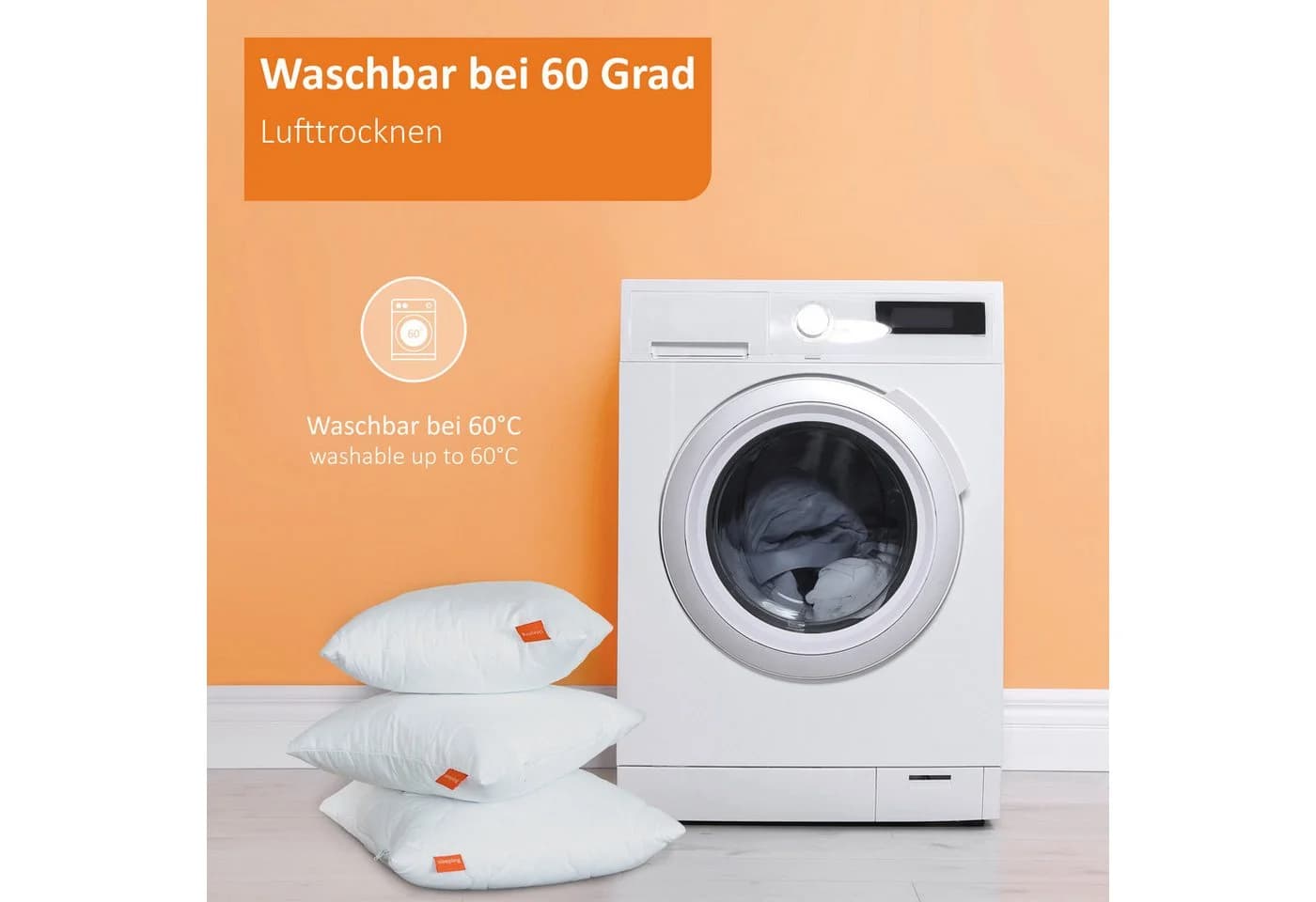 sleepling Bauchschläferkissen Orthopädisch Extra Flach Weiß - Bild 5