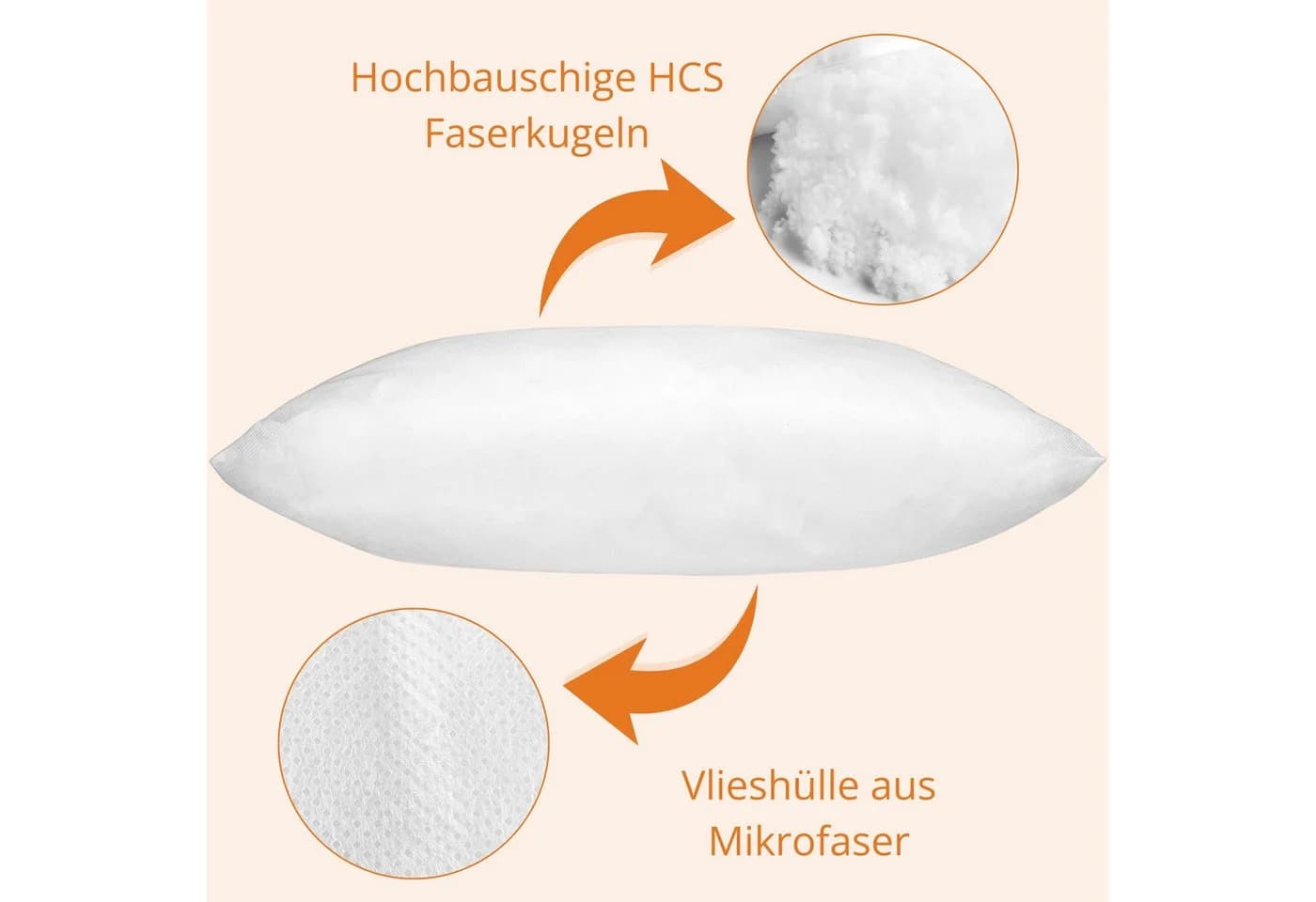 sleepling Kopfkissen Faserkissen Polyester atmungsaktiv - Bild 3