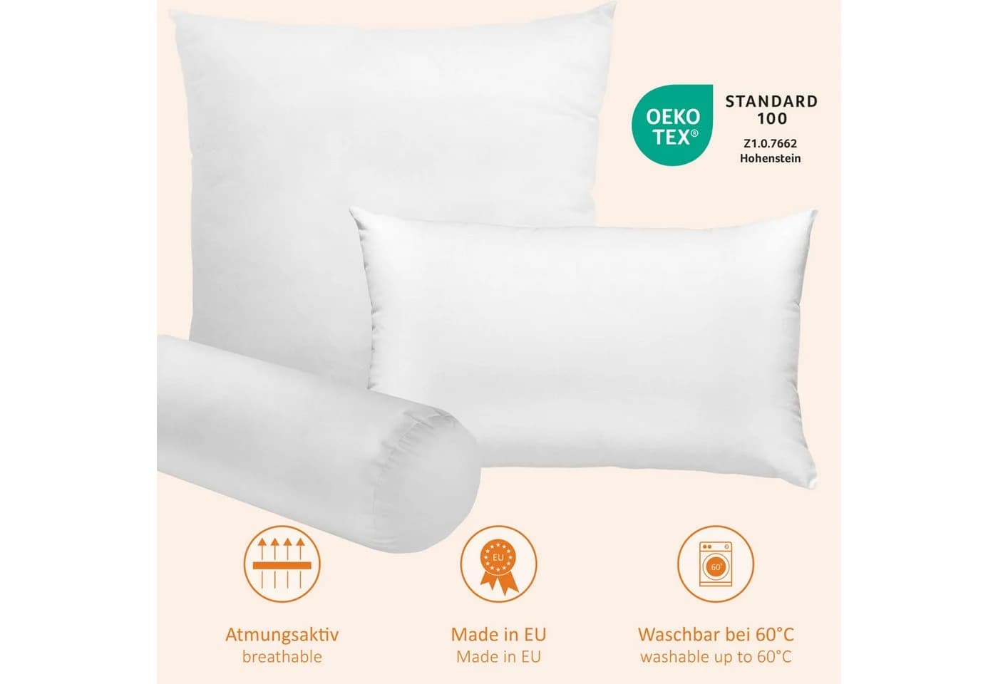 sleepling Kopfkissen Faserkissen Polyester atmungsaktiv - Bild 4