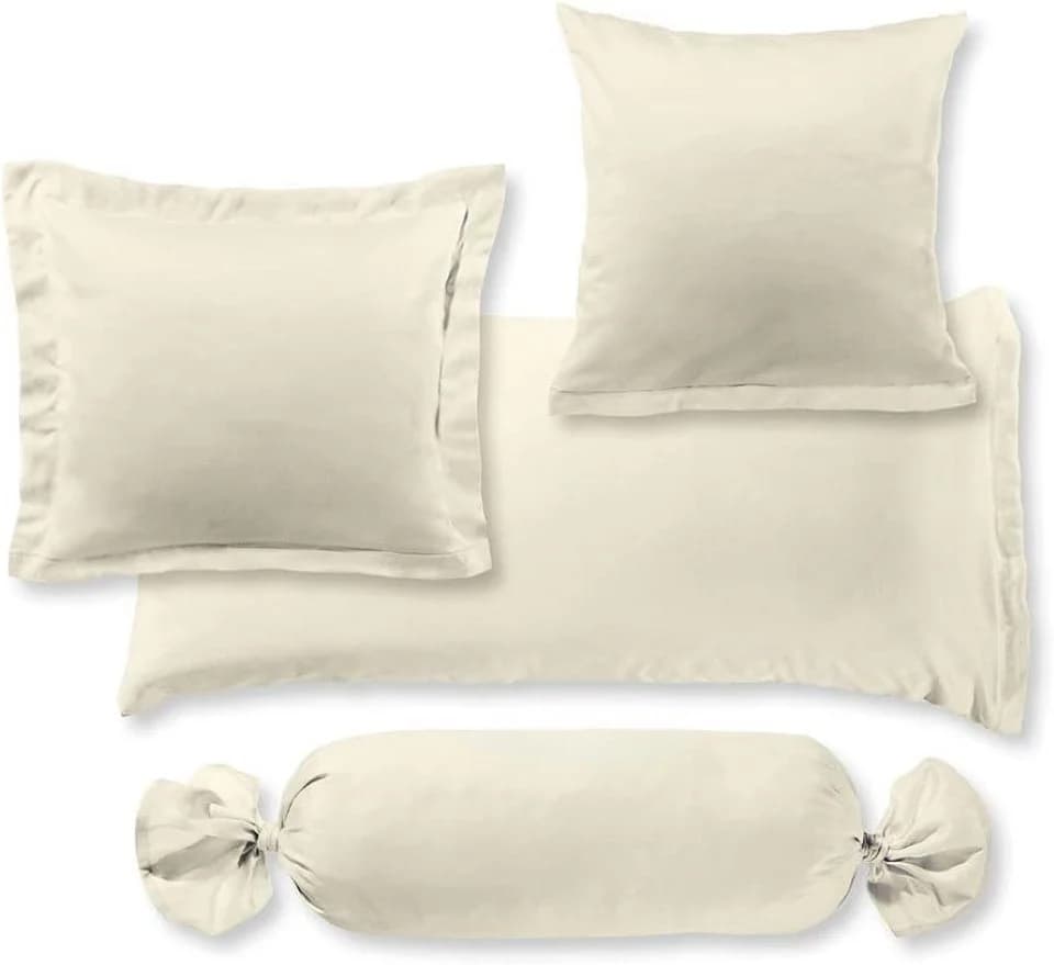 sleepling Kissenhülle Satin Weiß Mako-Satin Made in EU
