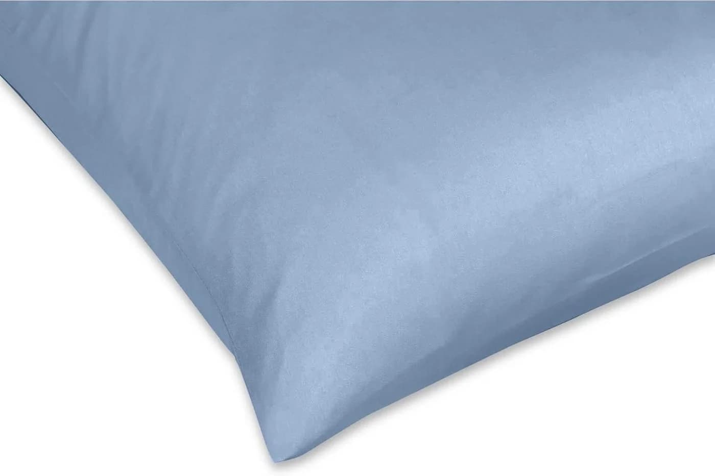 sleepling Kissenhülle Satin Blau Mako-Satin - Bild 3