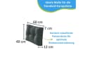 Bodyprotect Palettenkissen Hochwertiger Möbelstoff Grau Bild 1