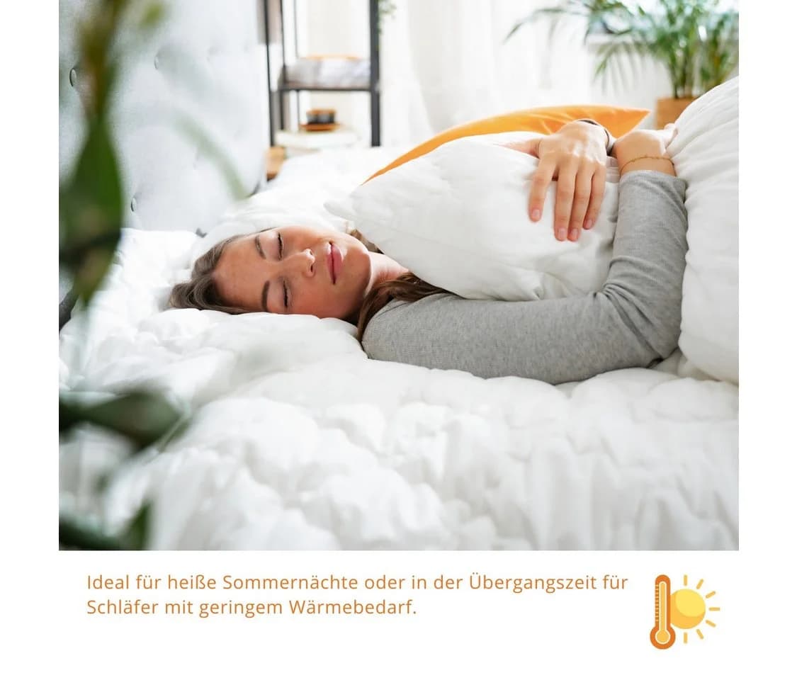 sleepling Bambus Bettdecke 60% Viskose 40% Polyester Baumwolle Vegan - Bild 3