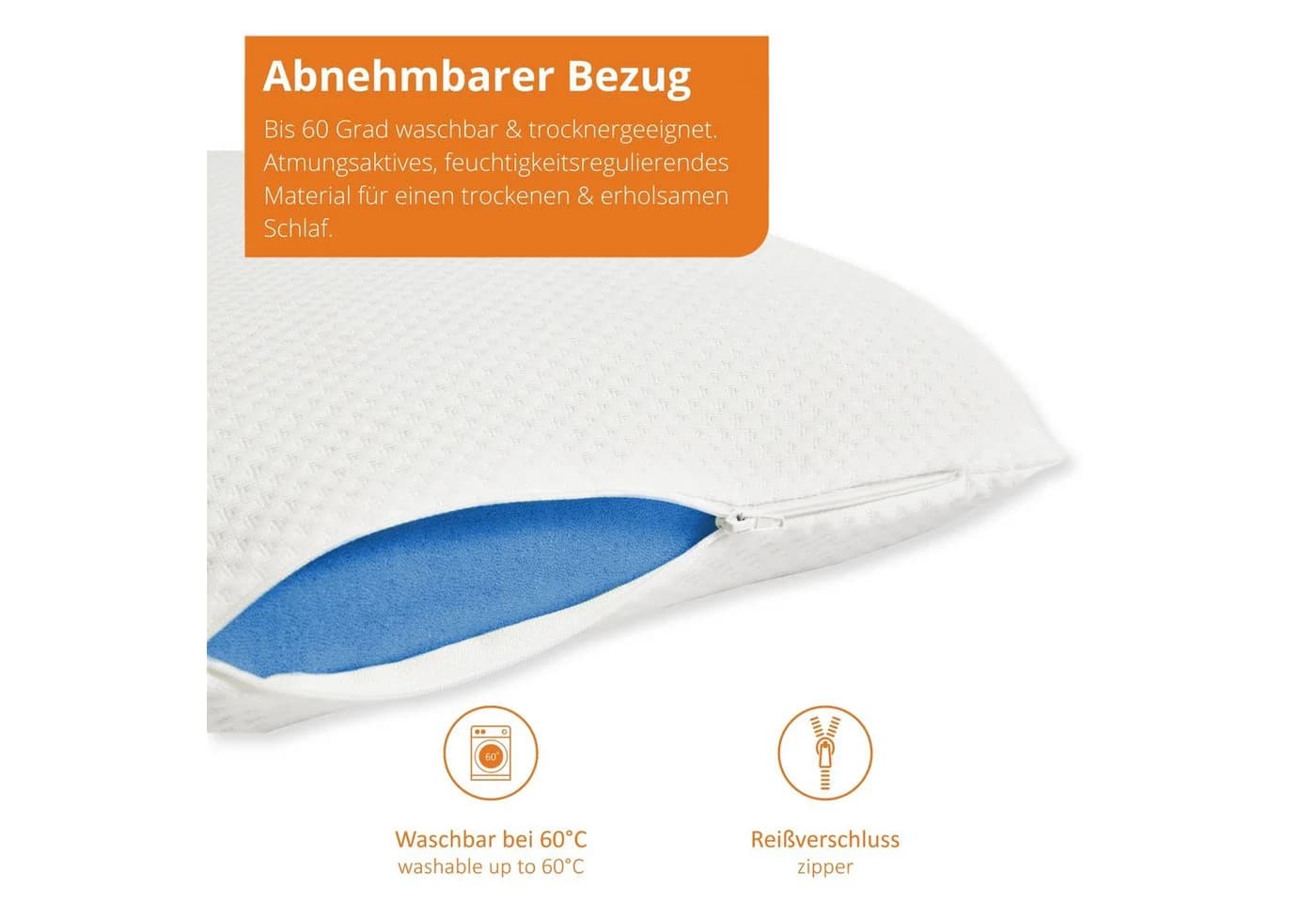 sleepling Orthopädisches Nackenstützkissen Memory Foam Weiß